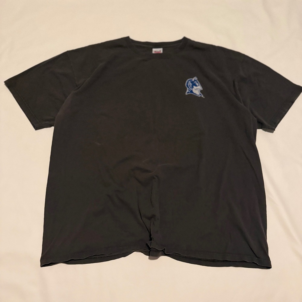 Anvil Duke Blue Devils T-Shirt Men 2XL Charcoal Y2K Basketball Graphic Tee